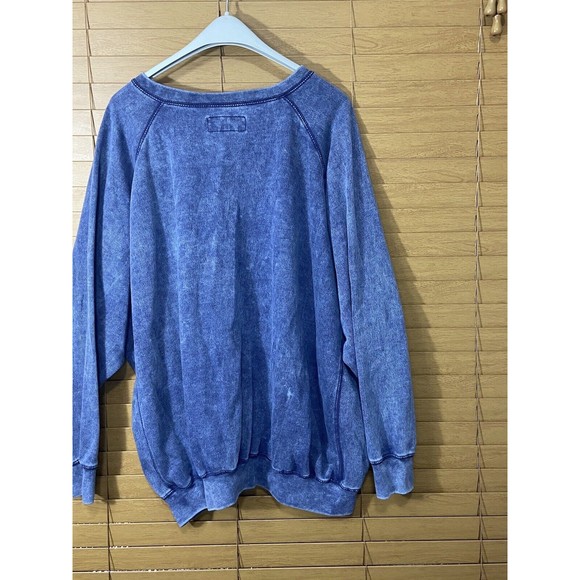 Cotton Works Pullover Hoodie Blue  3XL 3 Extra Large Soft Casual - Picture 6 of 10